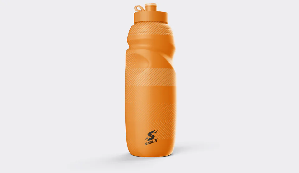 Orange Flash Fit branded sports bottle